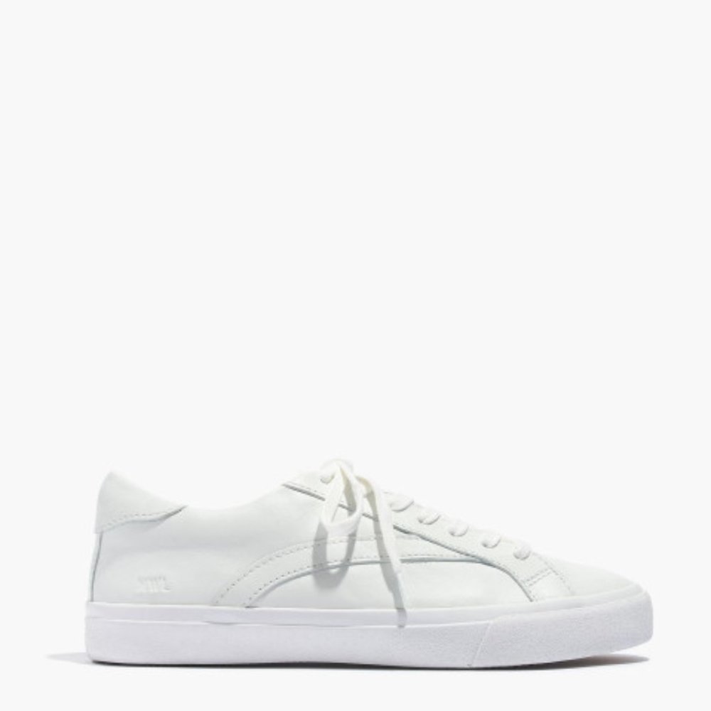 Always in style! New Madewell Unisex White Leather Sneakers Women Sz 9 &… - Picture 2 of 13